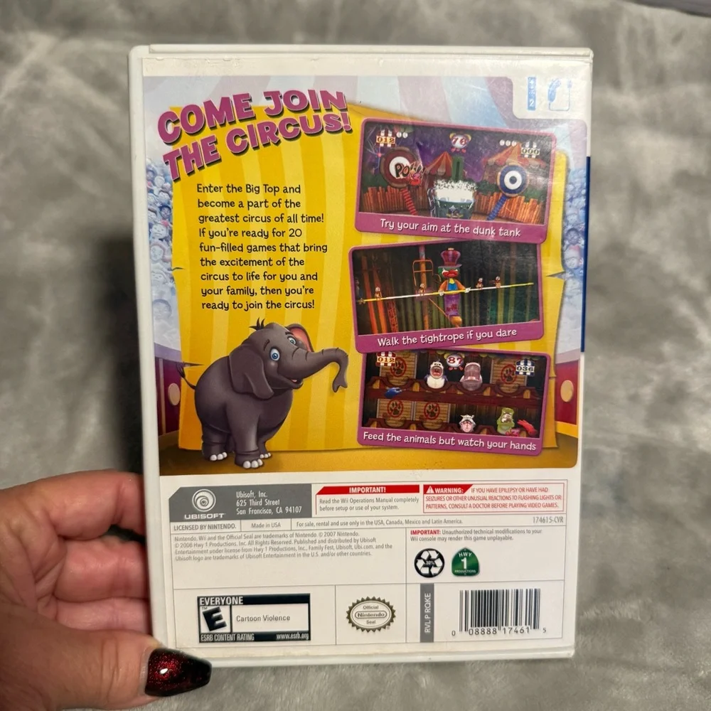 Family Fest Presents: Circus Games Nintendo Wii‎ Complete CIB
